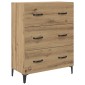vidaXL Πλαϊνό γραφείο Artisan Oak 69,5 x 34 x 90 εκ.
