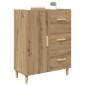 vidaXL Πλαϊνό γραφείο Artisan Oak 34 x 69.5 x 90 εκ Επεξεργασμένο Ξύλο
