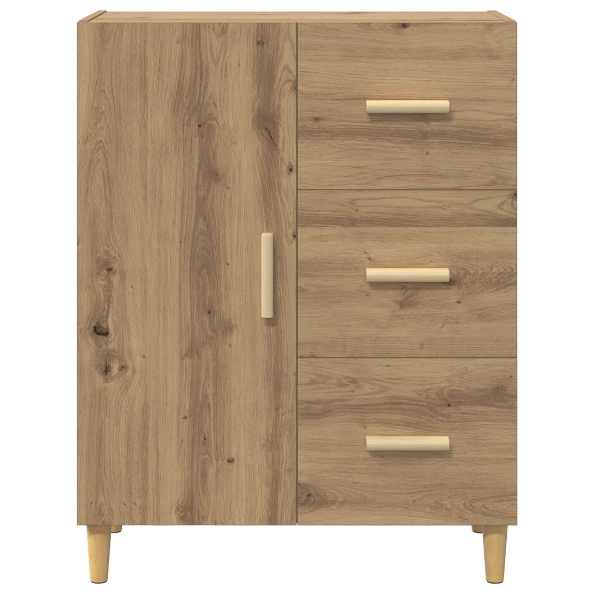 vidaXL Πλαϊνό γραφείο Artisan Oak 34 x 69.5 x 90 εκ Επεξεργασμένο Ξύλο