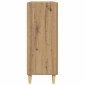 vidaXL Πλαϊνό γραφείο Artisan Oak 34 x 69.5 x 90 εκ Επεξεργασμένο Ξύλο