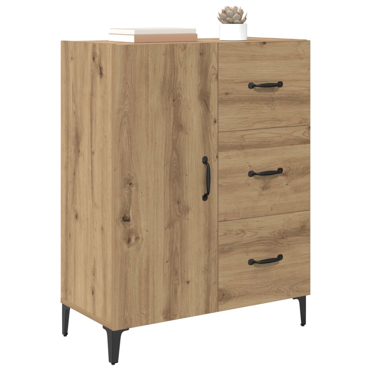 vidaXL Πλαϊνό γραφείο Artisan Oak 69,5 x 34 x 90 εκ.