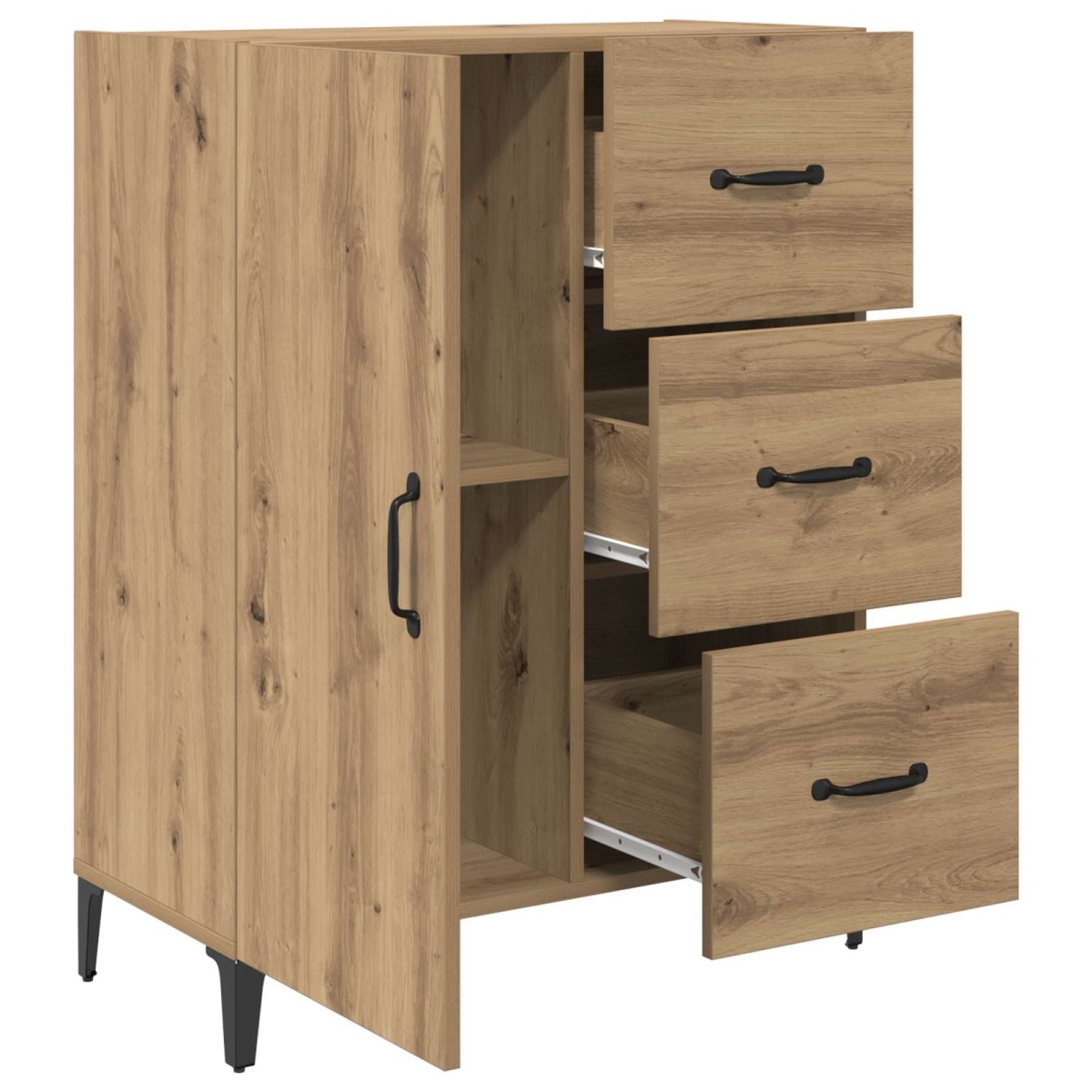 vidaXL Πλαϊνό γραφείο Artisan Oak 69,5 x 34 x 90 εκ.