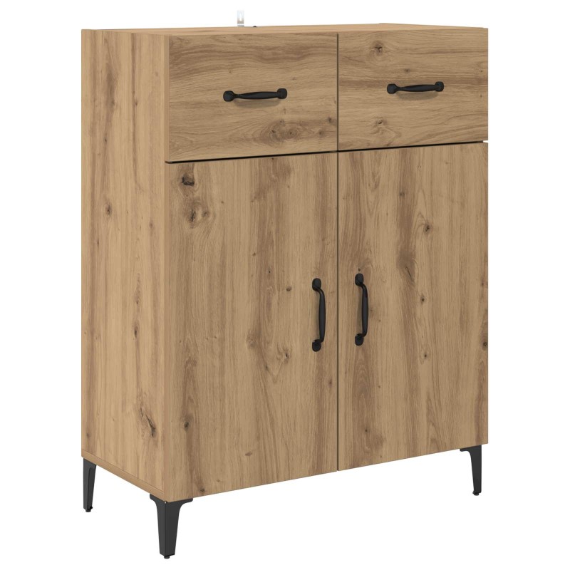 vidaXL Πλαϊνό γραφείο Artisan Oak 69,5 x 34 x 90 εκ.