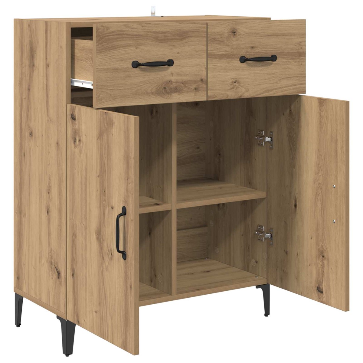 vidaXL Πλαϊνό γραφείο Artisan Oak 69,5 x 34 x 90 εκ.