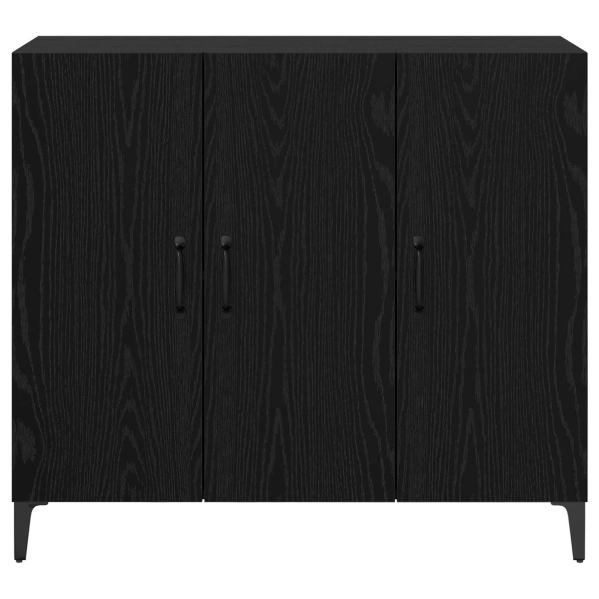vidaXL Πλαϊνό γραφείο Μαύρη δρυς 34 x 90 x 80 εκ Επεξεργασμένο Ξύλο