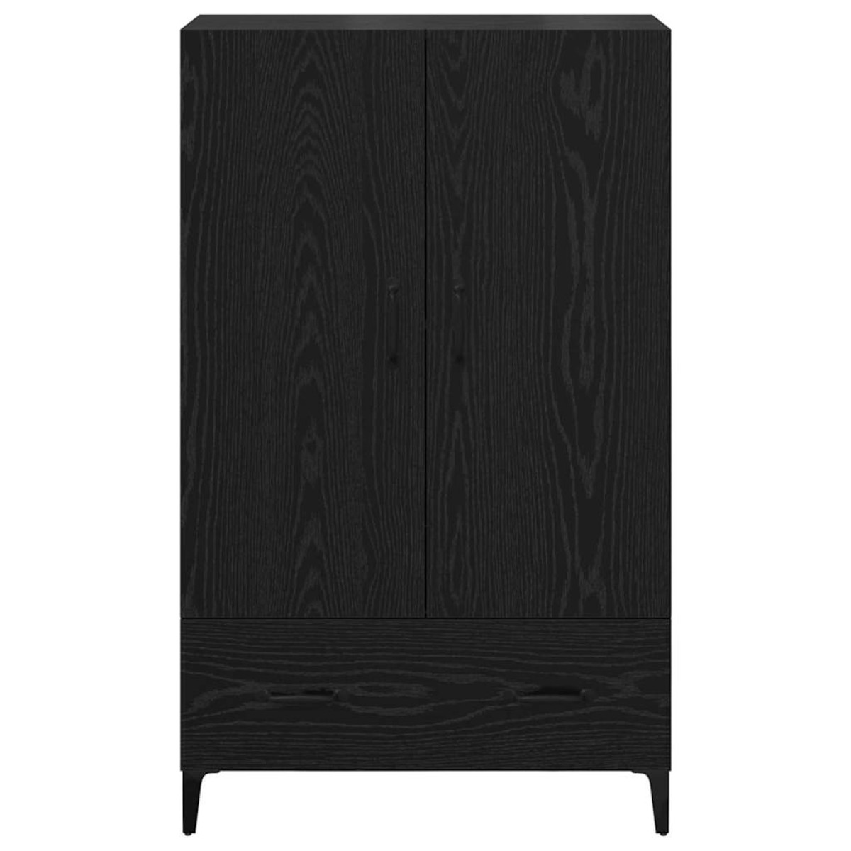 vidaXL Highboard με συρτάρι Μαύρη Οξυά 70 x 31 x 115 εκ
