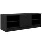 vidaXL Ντουλάπι TV 102 x 35 x 36,5 εκ Μαύρη Οξυά Επεξεργασμένο Ξύλο