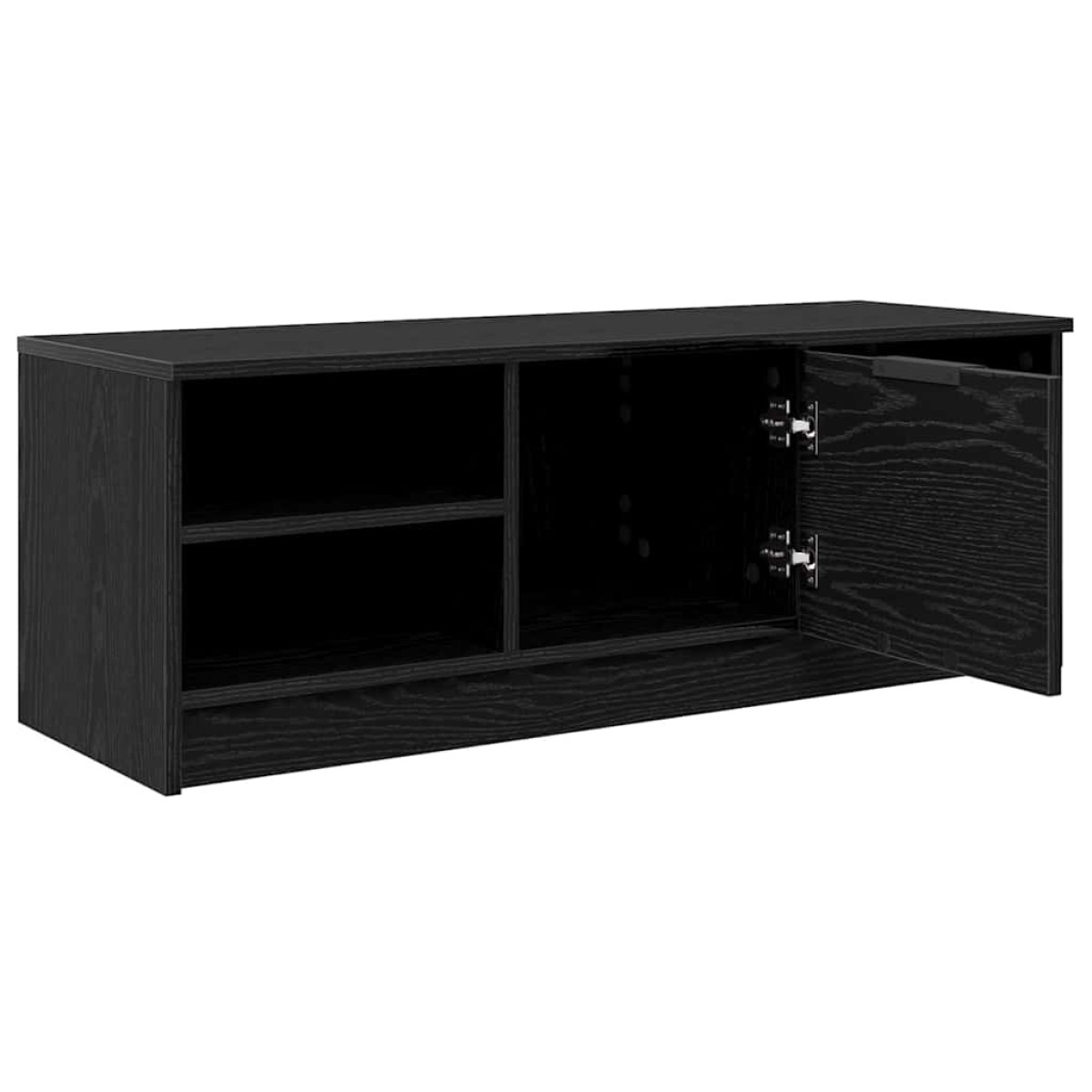 vidaXL Ντουλάπι TV 102 x 35 x 36,5 εκ Μαύρη Οξυά Επεξεργασμένο Ξύλο