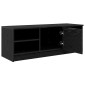 vidaXL Ντουλάπι TV 102 x 35 x 36,5 εκ Μαύρη Οξυά Επεξεργασμένο Ξύλο