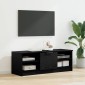 vidaXL Ντουλάπι TV 102 x 35 x 36,5 εκ Μαύρη Οξυά Επεξεργασμένο Ξύλο