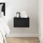vidaXL Κομοδίνο Μαύρη Οξυά 34 x 30 x 20 εκ Επεξεργασμένο Ξύλο