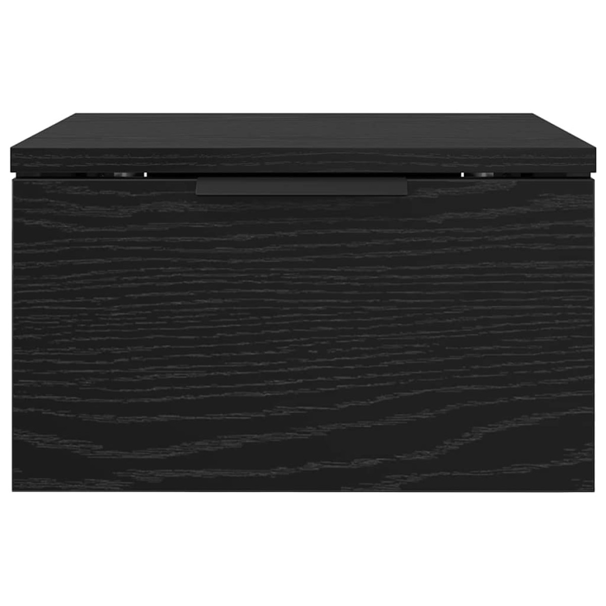 vidaXL Κομοδίνο 2 τμχ. Μαύρη Οξυά 34 x 30 x 20 εκ Επεξεργασμένο Ξύλο