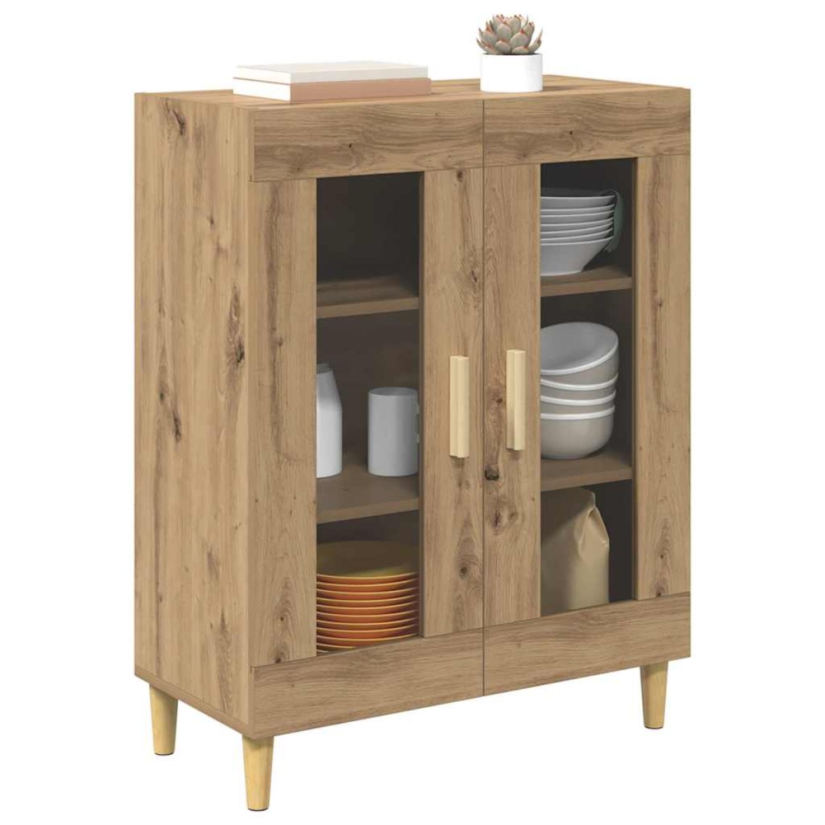 vidaXL Πλαϊνό γραφείο Artisan Oak 69,5 x 34 x 90 εκ.