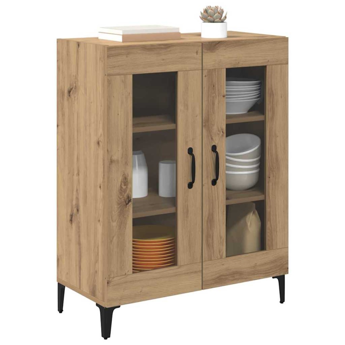 vidaXL Πλαϊνό γραφείο Artisan Oak 69,5 x 34 x 90 εκ.