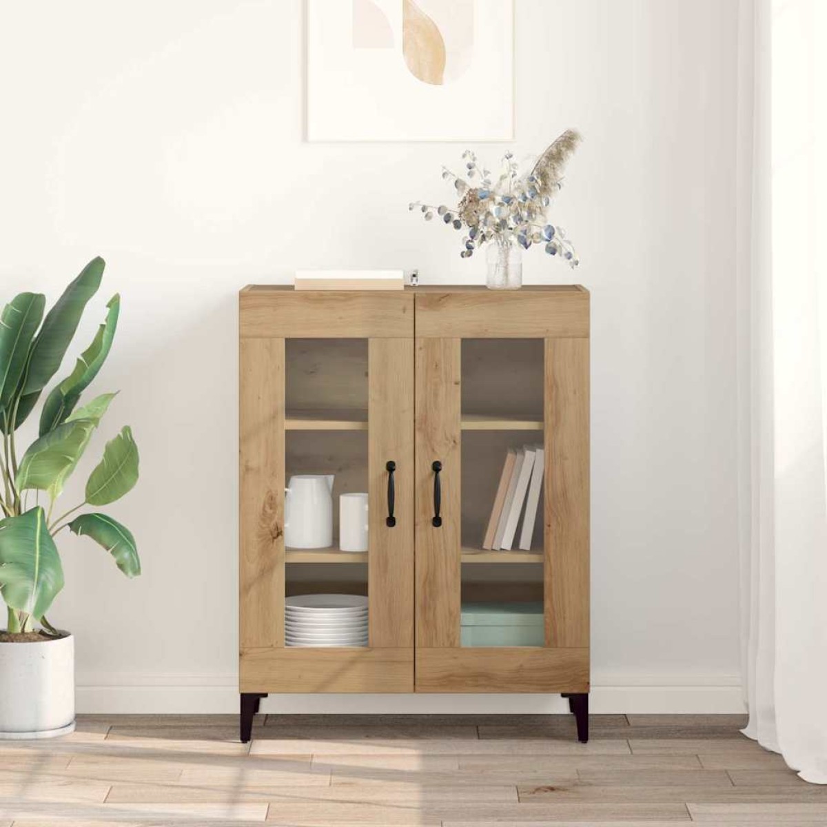 vidaXL Πλαϊνό γραφείο Artisan Oak 69,5 x 34 x 90 εκ.