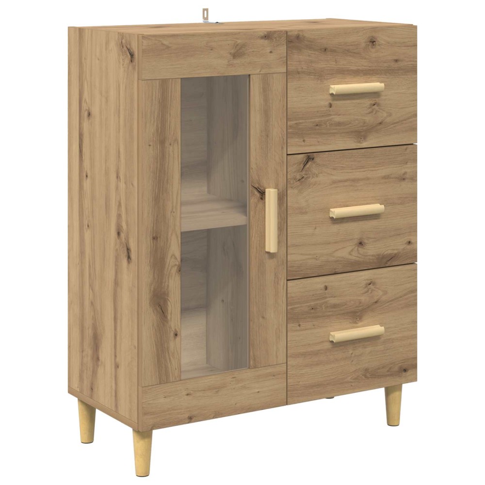 vidaXL Πλαϊνό γραφείο Artisan Oak 69,5 x 34 x 90 εκ.