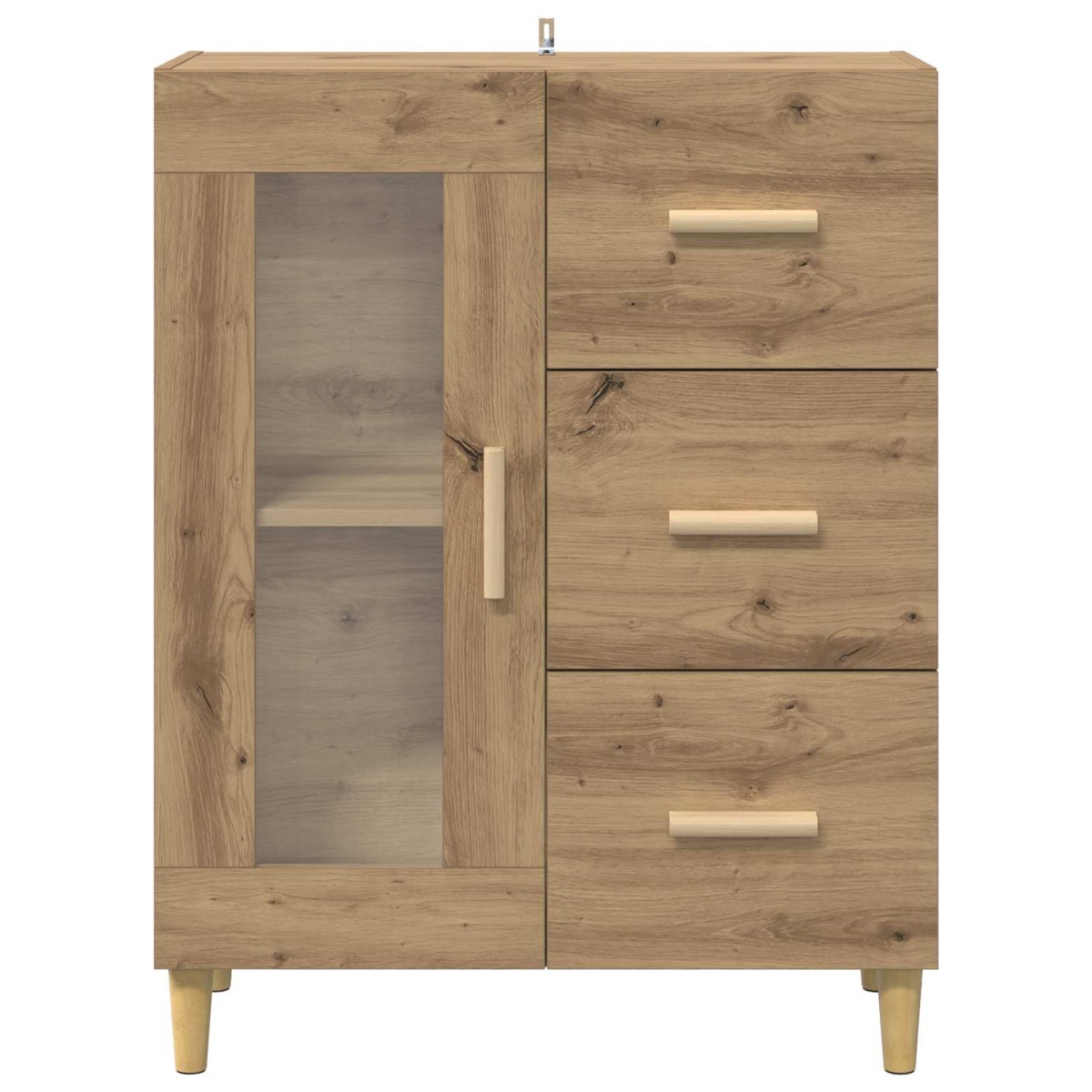 vidaXL Πλαϊνό γραφείο Artisan Oak 69,5 x 34 x 90 εκ.