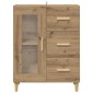 vidaXL Πλαϊνό γραφείο Artisan Oak 69,5 x 34 x 90 εκ.