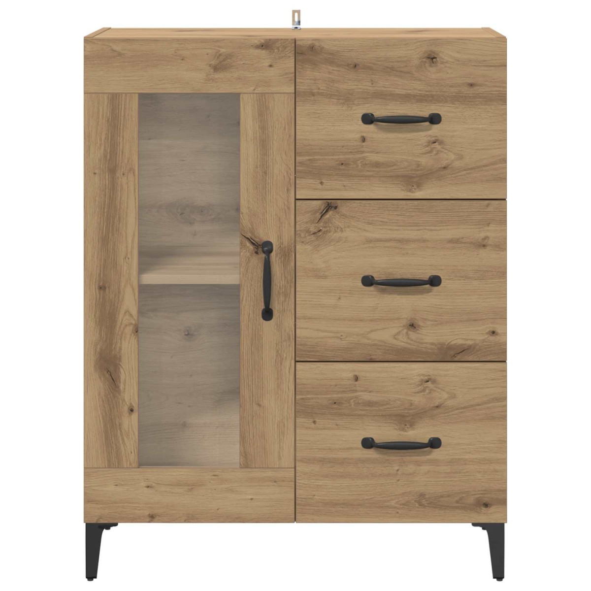 vidaXL Πλαϊνό γραφείο Artisan Oak 69,5 x 34 x 90 εκ.