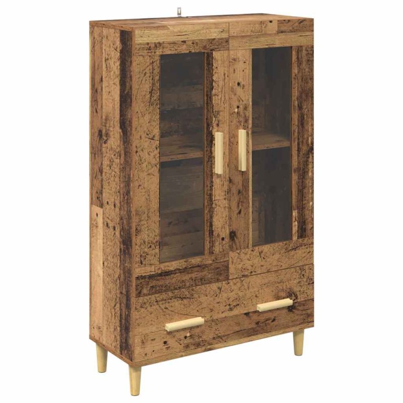 vidaXL Highboard Παλιό Ξύλο 70 x 31 x 115 εκ Επεξεργασμένο Ξύλο
