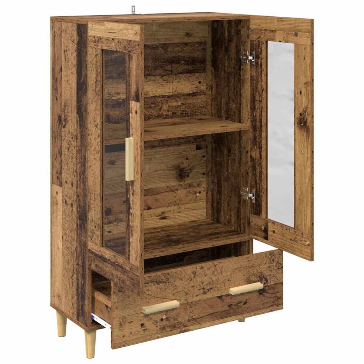 vidaXL Highboard Παλιό Ξύλο 70 x 31 x 115 εκ Επεξεργασμένο Ξύλο