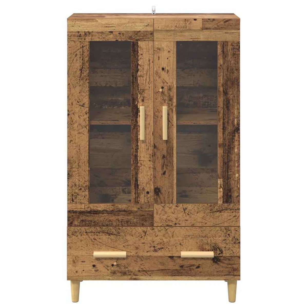 vidaXL Highboard Παλιό Ξύλο 70 x 31 x 115 εκ Επεξεργασμένο Ξύλο