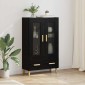 vidaXL Highboard Μαύρη Οξυά 70 x 31 x 115 εκ Επεξεργασμένο Ξύλο
