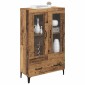 vidaXL Highboard με συρτάρι Παλιό Ξύλο 70 x 31 x 115 εκ