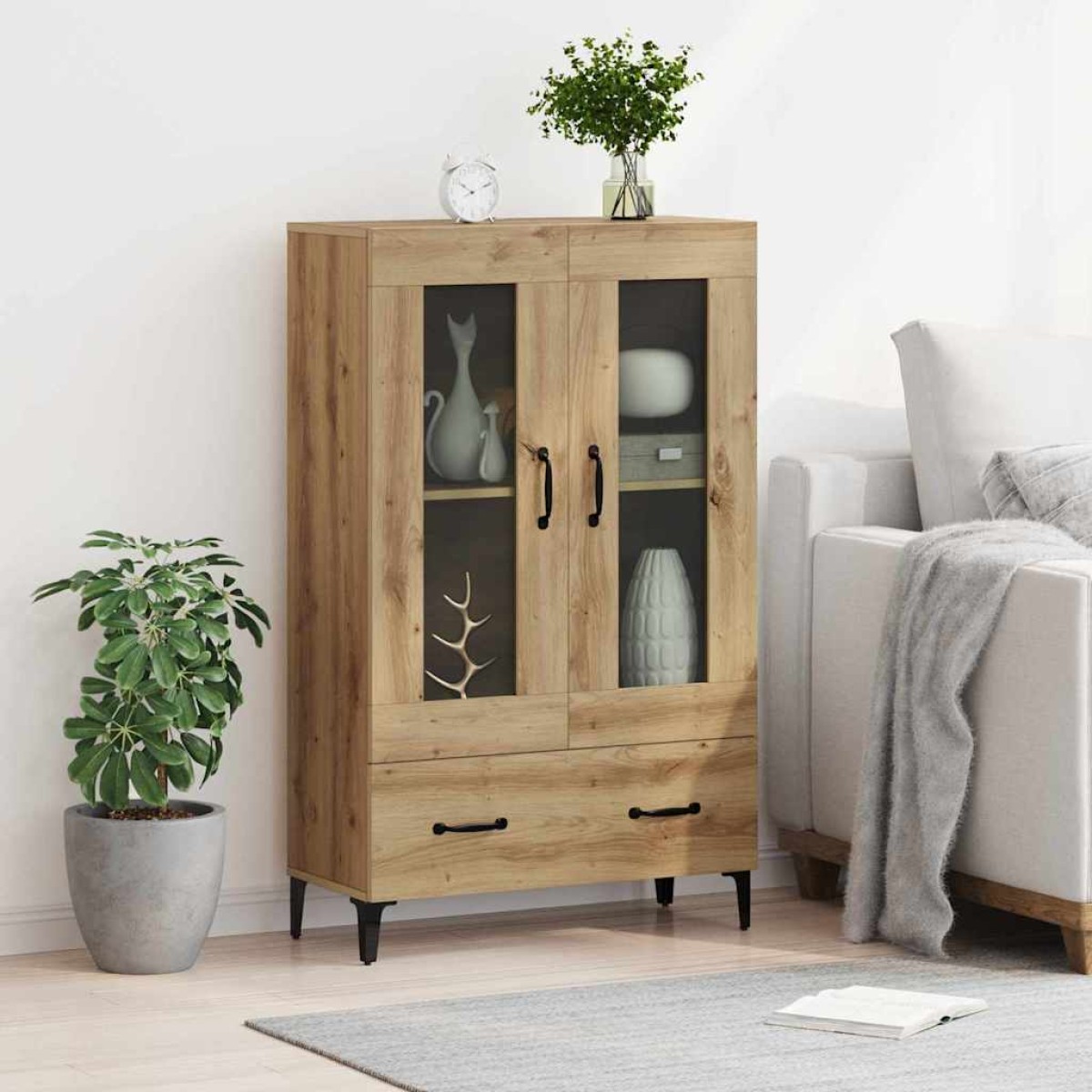 vidaXL Highboard Artisan Oak 70 x 31 x 115 εκ