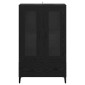 vidaXL Highboard με συρτάρι Μαύρη Οξυά 70 x 31 x 115 εκ