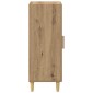 vidaXL Πλαϊνό γραφείο Artisan Oak 34,5 x 34 x 90 εκ.