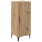 vidaXL Πλαϊνό γραφείο Artisan Oak 34,5 x 34 x 90 εκ.