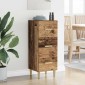 vidaXL Πλαϊνό γραφείο Παλαιό ξύλο 34,5 x 34 x 90 εκ.