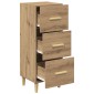 vidaXL Πλαϊνό γραφείο artisan δρυς 34,5 x 34 x 90 εκ.