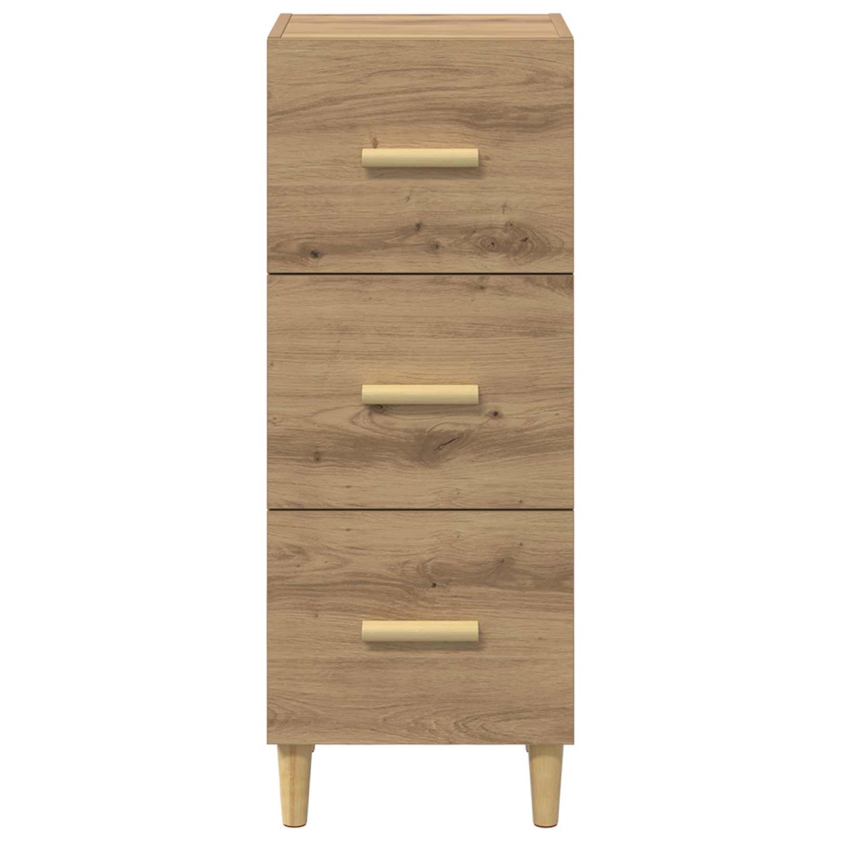 vidaXL Πλαϊνό γραφείο artisan δρυς 34,5 x 34 x 90 εκ.