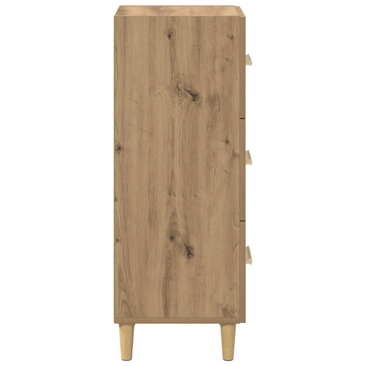 vidaXL Πλαϊνό γραφείο artisan δρυς 34,5 x 34 x 90 εκ.