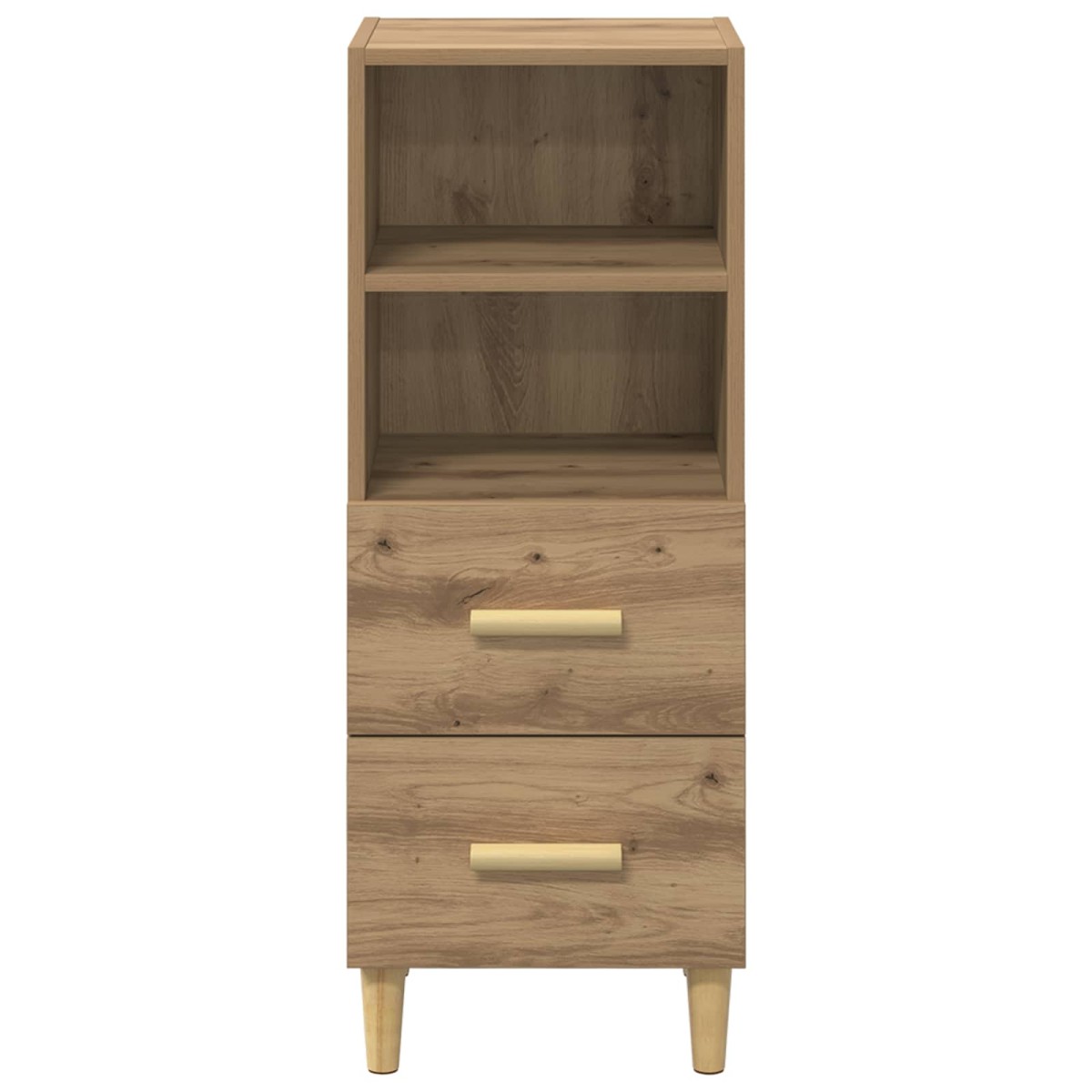 vidaXL Πλαϊνό γραφείο artisan δρυς 34 x 34.5 x 90 εκ