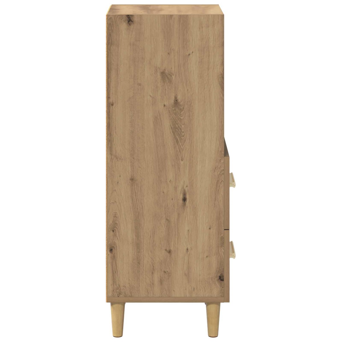 vidaXL Πλαϊνό γραφείο artisan δρυς 34 x 34.5 x 90 εκ