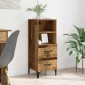 vidaXL Πλαϊνό γραφείο Παλαιό ξύλο 34 x 34.5 x 90 εκ Επεξεργασμένο Ξύλο