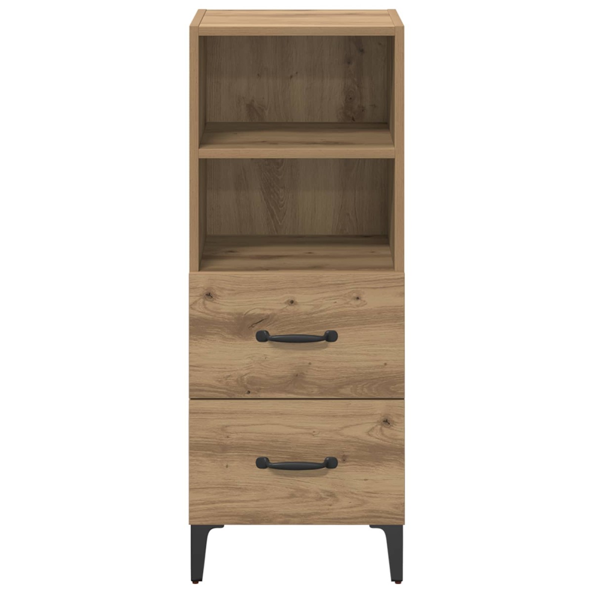 vidaXL Πλαϊνό γραφείο artisan δρυς 34 x 34.5 x 90 εκ