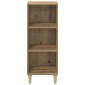vidaXL Πλαϊνό γραφείο Artisan Oak 34,5 x 32,5 x 90 εκ.