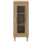 vidaXL Πλαϊνό γραφείο Artisan Oak 34.5 x 32.5 x 90 εκ.