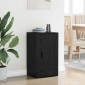 vidaXL Πλαϊνό γραφείο Μαύρη Οξυά 40 x 33 x 70 εκ. Επεξεργασμένο Ξύλο
