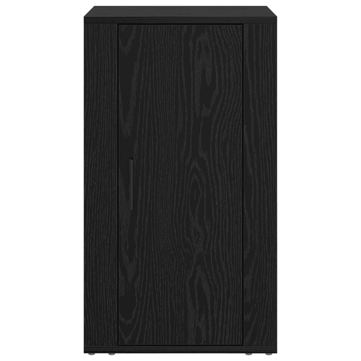 vidaXL Πλαϊνό γραφείο Μαύρη Οξυά 40 x 33 x 70 εκ. Επεξεργασμένο Ξύλο