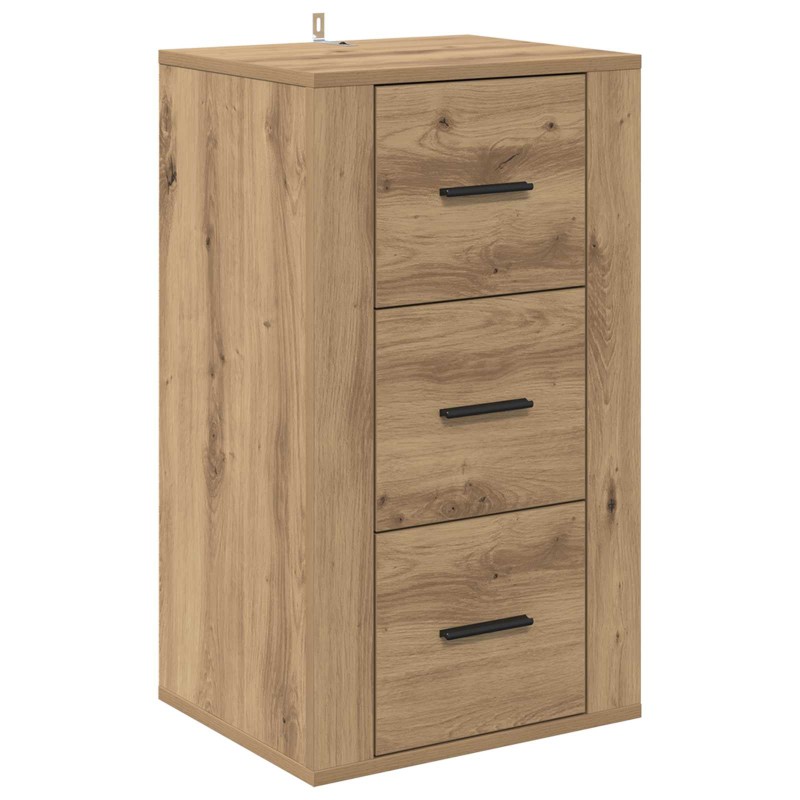 vidaXL Πλαϊνό γραφείο Artisan Oak 40 x 33 x 70 εκ. Επεξεργασμένο Ξύλο