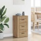 vidaXL Πλαϊνό γραφείο Artisan Oak 40 x 33 x 70 εκ. Επεξεργασμένο Ξύλο