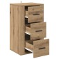vidaXL Πλαϊνό γραφείο Artisan Oak 40 x 33 x 70 εκ. Επεξεργασμένο Ξύλο