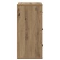 vidaXL Πλαϊνό γραφείο Artisan Oak 40 x 33 x 70 εκ. Επεξεργασμένο Ξύλο