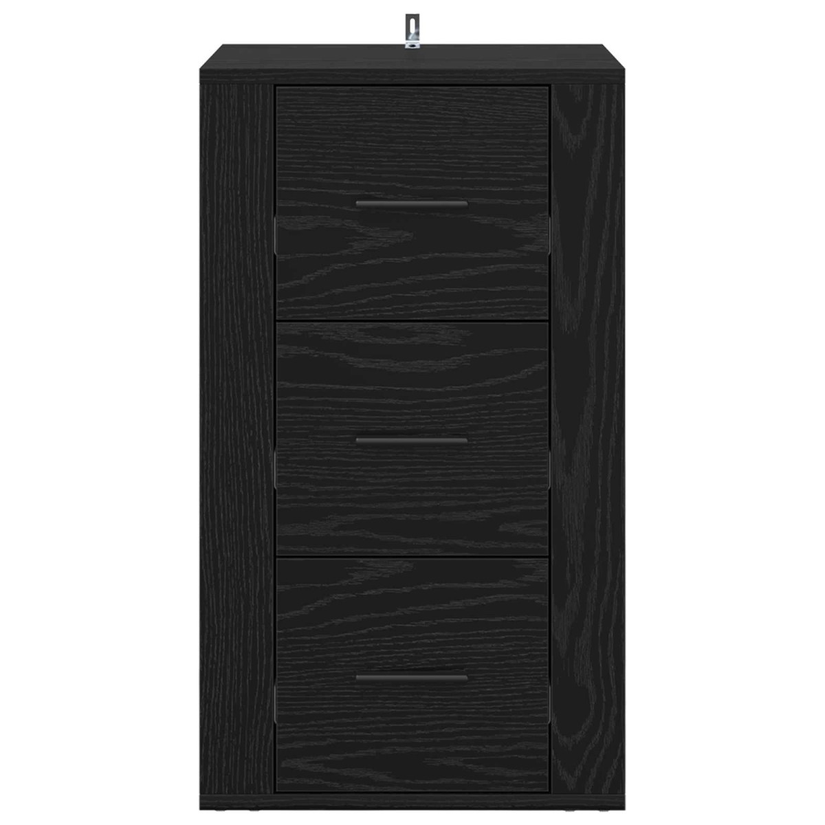 vidaXL Πλαϊνό γραφείο Μαύρη Οξυά 40 x 33 x 70 εκ. Επεξεργασμένο Ξύλο