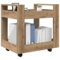 vidaXL Τροχήλατο Γραφείο Artisan Oak 60 x 45 x 60 εκ